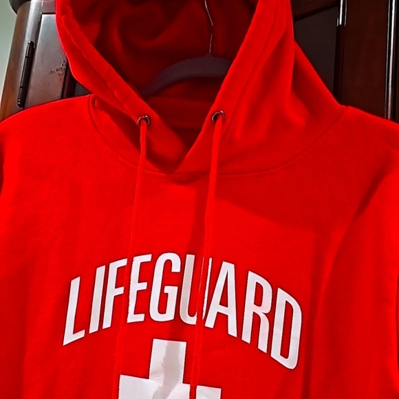 Mengo G.O.S Lifeguard red hoodie size medium ♥️ - Picture 5 of 9